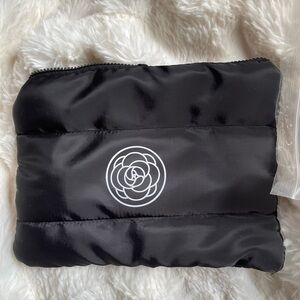Brand new makeup bag with camellia flower